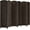 Dark Coffee, variant on Room Divider, Tall Room Dividers and Folding Privacy Screens, Privacy Screen Panel Space Temporary Wall Foldable Partition Separation