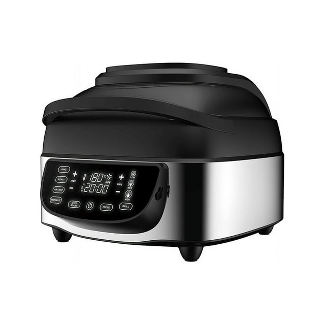 Masterpro | Parrilla Eléctrica 5 en 1 | Asa, hornea, fríe al aire y deshidrata | Diseño compacto y moderno