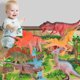 thumbnail image 2 of Juego De Dinosaurios Para Niños, Modelo De Escena De Alfombra Del Mundo De Dinosaurios, Modelo De Dinosaurio, Mapa, Juguetes Educativos Para Niños, Regalos De Cumpleaños seitruly HA038730-00, 2 of 6
