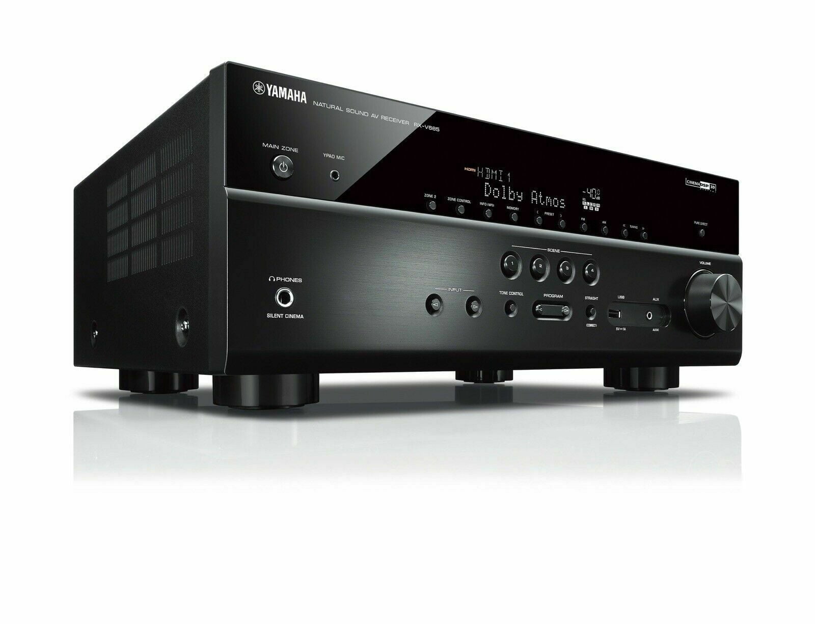 Monopoly Collectief solidariteit Yamaha RX-V485 MUSICCAST 5.1 CH. A/V RECEIVER WITH WIRELESS SURROUND SOUND  - Walmart.com