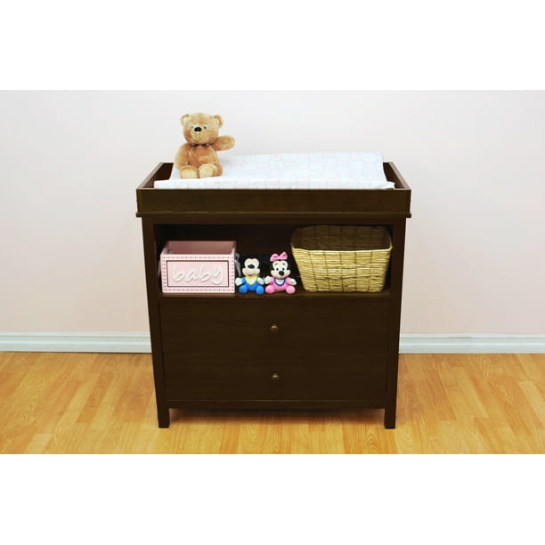 Athena Amber 2Drawer Combo Changer Espresso