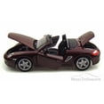 thumbnail image 3 of Porsche Boxster S Convertible, Maroon - Maisto 31123 - 1/18 Scale Diecast Model Toy Car, 3 of 5