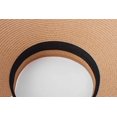 thumbnail image 5 of Sombrero de paja plegable con visera para mujer, sombrero de ala ancha de tamaño ajustable (marrón claro), 5 of 5