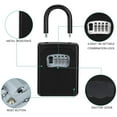 thumbnail image 4 of Key Lock Box, 4 Digit Combination Key Storage Lock Box with Resettable Code, Portable Key Safe Box for Door Knob, Realtors, Contractors-Black, 4 of 7
