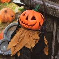 thumbnail image 2 of Fun Little Toys 47.2" Halloween Hanging Pumpkin Man Grim Reaper,Animated Halloween Decorations with Sound & Light, Scary Creepy Spooky Props Perfect Halloween Décor for Indoor Outdoor Haunted House, 2 of 8