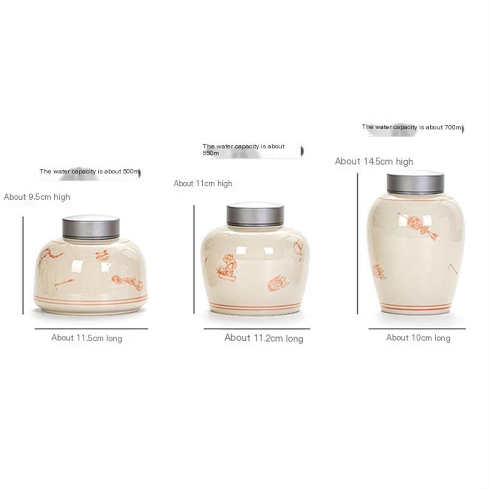 Funeral Ashes Jar Urn For Pet Ashes Holder Ceramic Keepsake Pal Ashes Urns Casket For Urn Seal Storage Can