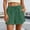 #0200-Green, variant on Womens Beach Shorts, Solid Linen Blend Drawstring Elastic Waist Shorts, Pleated Loose Comfy Pockets, Casual Summer Bottoms Gift