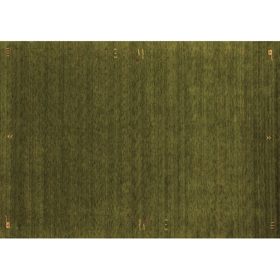 Ahgly Company Indoor Rectangle Abstract Brown Contemporary Area Rugs, 4' x 6'