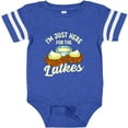 thumbnail image 3 of Inktastic Hanukkah Funny Here for Latkes Boys or Girls Baby Bodysuit, 3 of 5