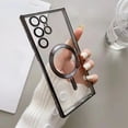 thumbnail image 7 of S25 Ultra Magnetic Clear Case with Camera Protector Film, Thin Shockproof Cover, Wireless Charging Compatible, Anti-Scratch, Matte Grip, 7 of 7