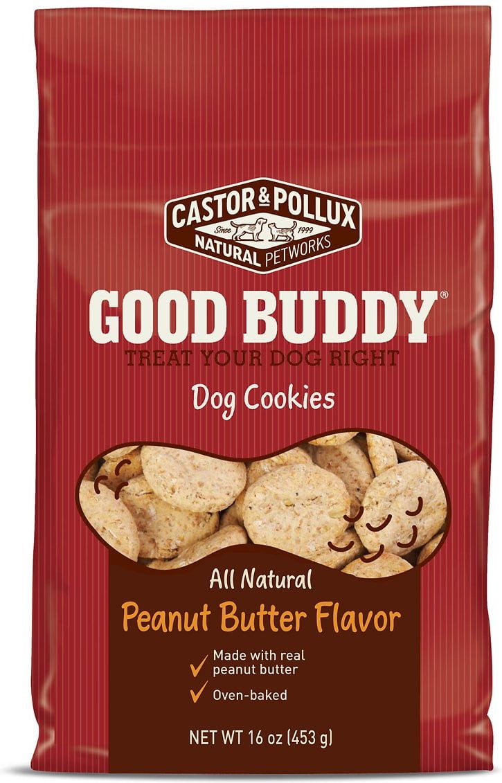 Castor & Pollux Good Buddy Peanut Butter Dry Dog Treat, 16 oz