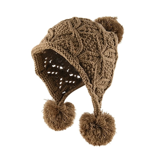 Sombreros para mujer y hombre, otoño e invierno, de lana gruesa, para ciclismo al aire libre, de forro polar, cálidos, de punto, de poliéster.