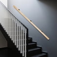 thumbnail image 2 of 2.13m/7ft Premium Pine Wood Stair Handrail with Anti-Slip Design for Safety, 2 of 10