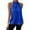 Blue, variant on Breezora Women's Satin Halter Neck Tank Top Solid Color Elegant Party Wear for Summer L Size Blackish Green
