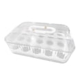 thumbnail image 3 of Organizador de huevos para refrigerador Temporizador de frescura Huevera Contenedor de huevos de cocina para 1 capa y transparente, 3 of 9