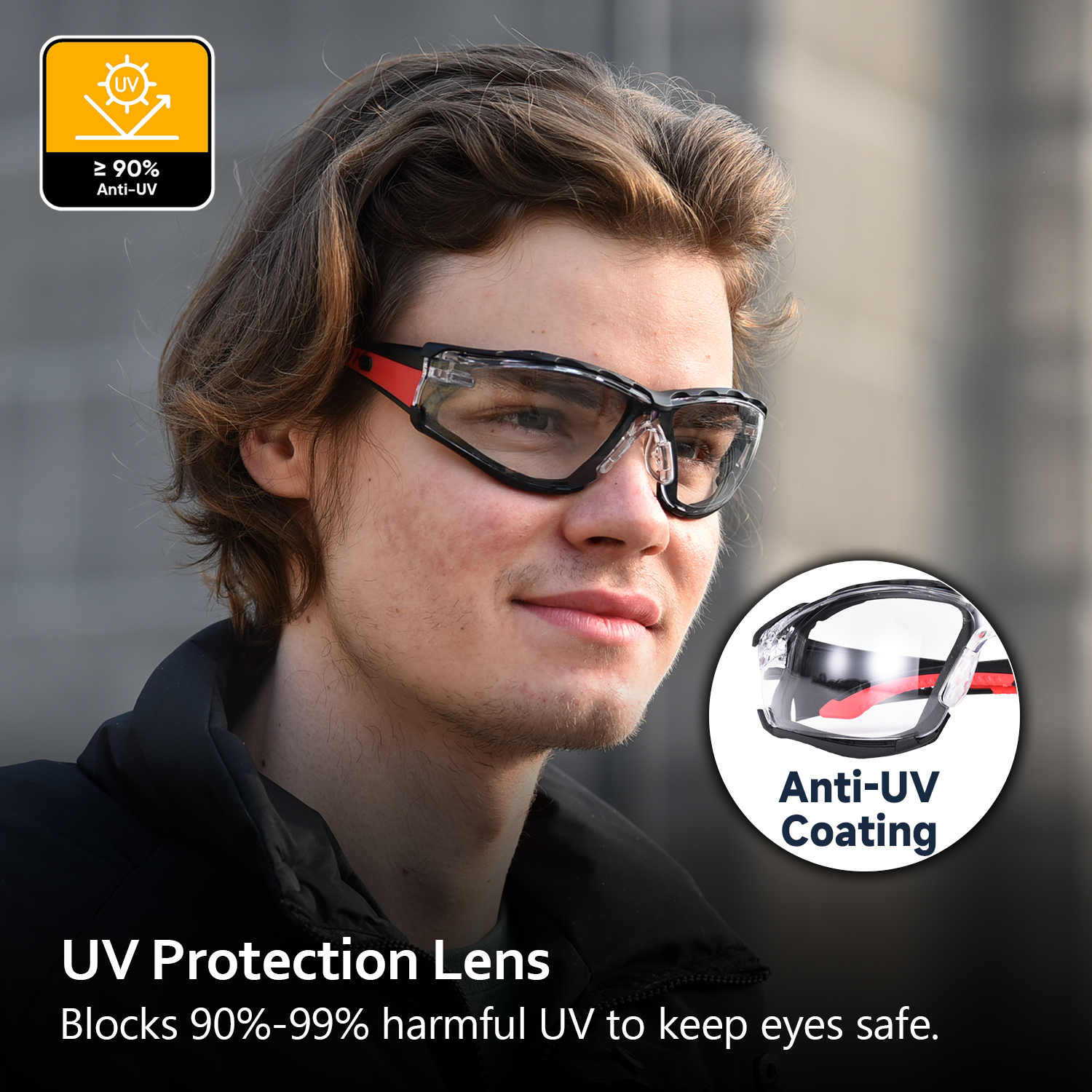 Safeyear Anti-Fog Safety Glasses with UV Protection photo 6