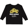 thumbnail image 3 of Inktastic Maryland Girl Black Eyed Susans Flowers Girls Long Sleeve Toddler T-Shirt, 3 of 5
