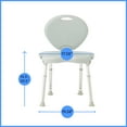 thumbnail image 5 of Medline Folding Shower Chair with Backrest -300 lb. capacity, Adult, Senior, Elderly, Disabled Adult Bath Support, 5 of 6