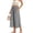 Black, variant on Women's Striped Elastic Waist Casual Capri Pants, Simple 7/8 Cropped Trousers with Pockets for Everyday Street Wear Black XXL