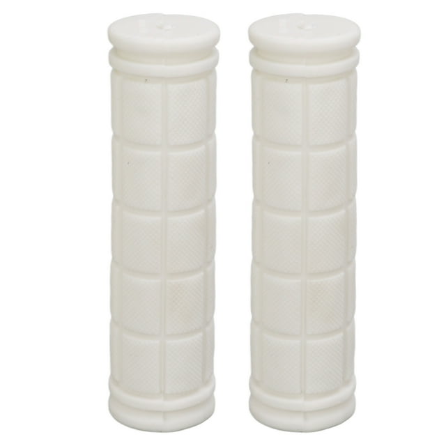 1 par de empuñaduras de goma para manillar de bicicleta, empuñaduras antideslizantes para bicicleta urbana de carretera de montaña, color blanco