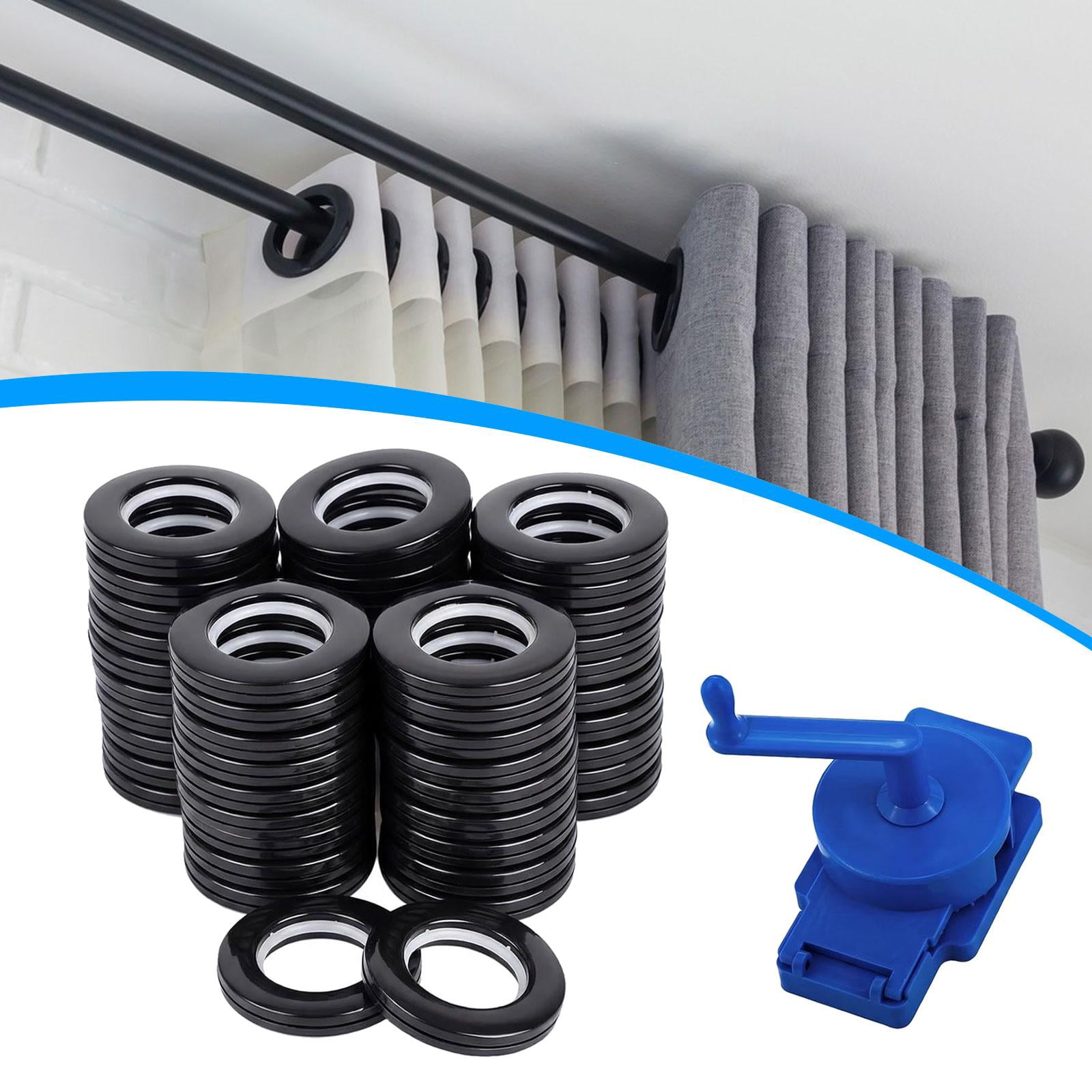 Axioma Polypropylene Rotary Curtain Grommet with Roman , Manual, , 50-pack Grommets for silver