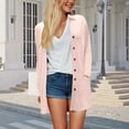 thumbnail image 7 of BOBOGOJP Women's Open Front Casual Long Sleeve Knit Classic Sweaters Cardigan with Pockets Pink for Size XL, 7 of 7