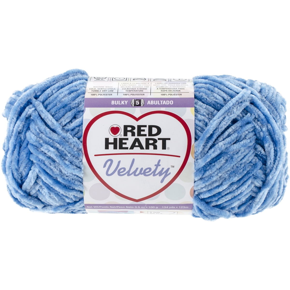 Red Heart Velvety YarnLake, Pk 3, Red Heart