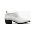 thumbnail image 2 of Stacy Adams Sandoval Cuban Heel Boot Croco print White 25666-100, 2 of 7