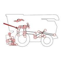 RAParts 833856M1 New Combine Hydro Upper Traction Drive Belt Fits Massey Ferguson 750