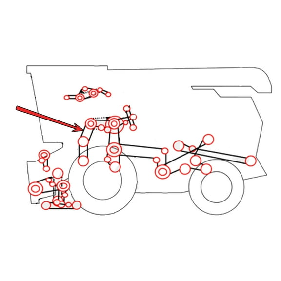 RAParts 833856M1 New Combine Hydro Upper Traction Drive Belt Fits Massey Ferguson 750