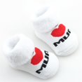 thumbnail image 4 of Baby Socks Cotton Mini Cute Girls Boys Love Dad Love Mum Newborn Kids Socks Toddler Baby Floor Bedding Socks Baby Cheap Stuff 6, 4 of 6
