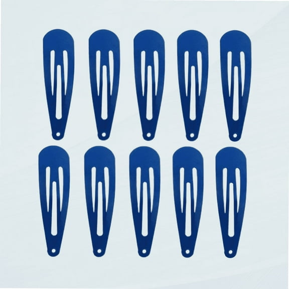 50 Pack of Snap Hair Clips Hair Barrettes for Kids, Girls and Women, 50 mm (Blue)