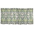 thumbnail image 7 of Yayeee Kitchen Curtains Tier Set of 2 Light Filtering 57"x36" Over Sink Window Panels, Beige Floral, 7 of 7