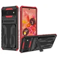 thumbnail image 1 of Card Wallet Case For Google Pixel 8 Pro Google Pixel 6A Google Pixel 6 Shockproof Detachable Stand Bumper Silicone Back Covers, 1 of 7