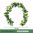 thumbnail image 3 of WNFJR 200cm Artificial Lemon Greenery Garland - Faux Rattan Decor with 3D Yellow Lemons, No Maintenance, for Weddings & Home Decor, Indoor/Outdoor Use, 3 of 4