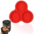thumbnail image 2 of 3-Cavity Silicone Baking Cups for Air Fryer, Round Cake Mold for Muffins Cupcakes, Non-Stick Egg Bites Pan, Microwave & Dishwasher Safe, 1 Pcs Baking Supplies, 2 of 4