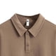 thumbnail image 3 of Blusa y camisa de manga larga con cuello vuelto para hombre, color liso, informal, holgada, con medio botón, manga larga, cuello vuelto, blusas de poliéster para hombre, 3 of 5