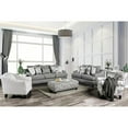 thumbnail image 3 of Furniture of America Tammie Fabric Rectangular Ottoman in Bluish Gray, 3 of 8