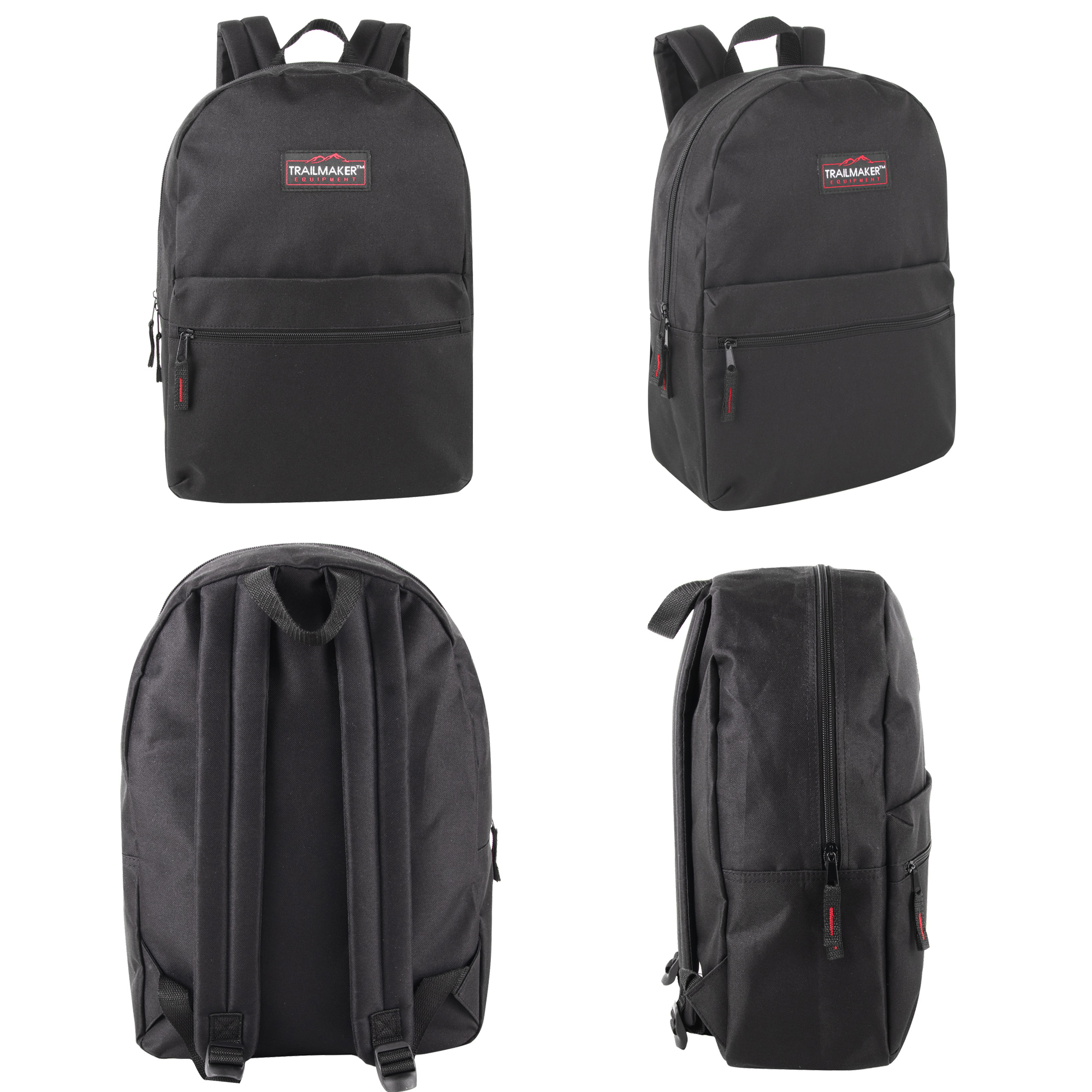 Trailmaker Classic Solid Color 17 Inch Backpack photo 3