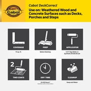 Cabot Creamery Deckcorrect Exterior Stain Tint Base - Durable Acrylic - 5 Gal Multicolor