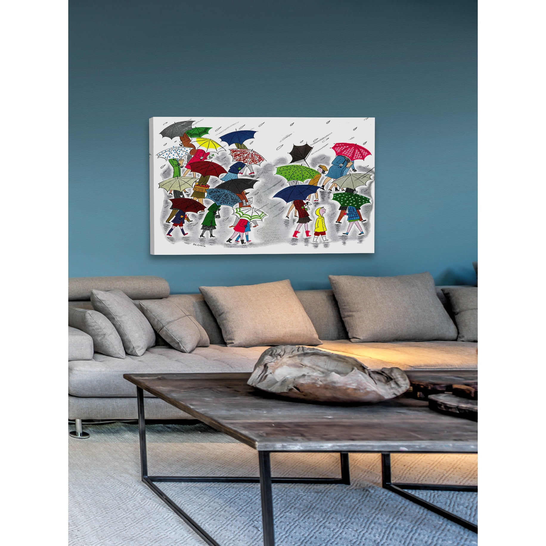 Marmont Hill "Rainy Day" by Curtis Painting Print on Canvas
