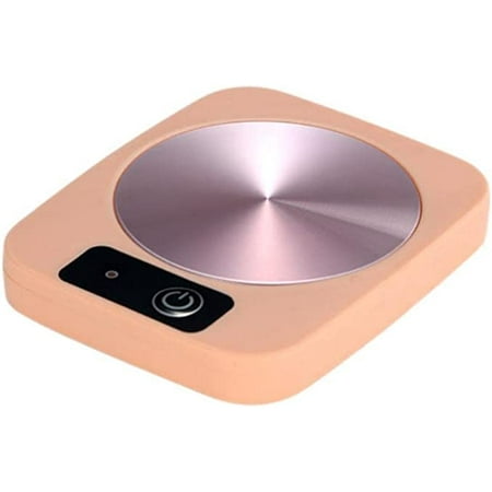 

Egebert Smart Coffee Warmer USB 131°F/55°C Thermostatic Coaster Heating Tea Beverage Espresso Cup Pastry Boxy Milk in Office (Pink Only Warmer)