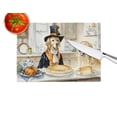 thumbnail image 3 of Golden Retriever Fall Kitchen Pumpkins Glass Cutting Board Large 12 in x 15 in, 3 of 5