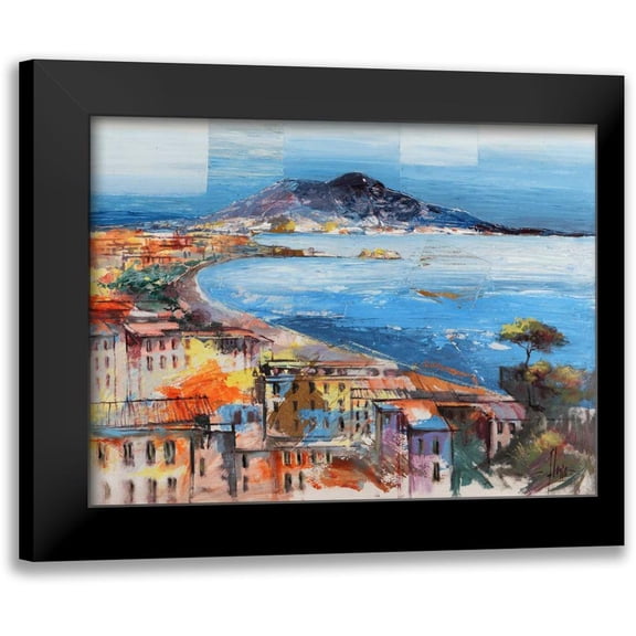 Florio, Luigi 14x12 Black Modern Framed Museum Art Print Titled - Dolce Napoli