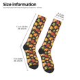 thumbnail image 2 of Logiee Colorful Maple Leaves Print Gift Stocking Stuffers,Adult Stockings,Novelty Socks,Funny Socks Birthday Running Walking Sleeping, 2 of 6