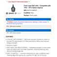 thumbnail image 2 of Front Lower Ball Joint - Compatible with 1993 - 2016 Subaru Impreza 1994 1995 1996 1997 1998 1999 2000 2001 2002 2003 2004 2005 2006 2007 2008 2009 2010 2011 2012 2013 2014 2015, 2 of 2