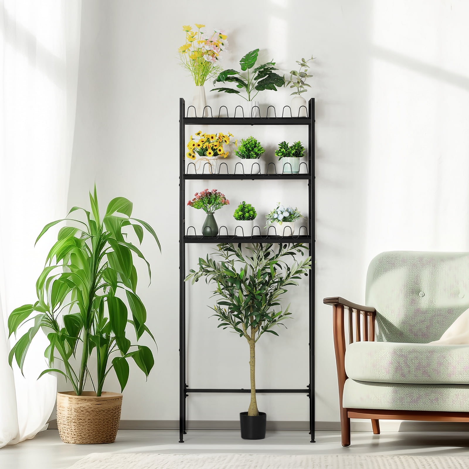 3-Tier Over The Toilet Storage Shelves Rack Heavy Duty Bathroom Organizer Metal