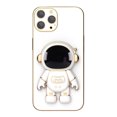 thumbnail image 2 of 3D Plating Astronaut Hidden Stand Case Cover Cute Astronaut Stand Phone Case para IPhone 12Pro TPU Cover, 2 of 3