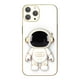 thumbnail image 2 of 3D Plating Astronaut Hidden Stand Case Cover Cute Astronaut Stand Phone Case para IPhone 12Pro TPU Cover, 2 of 3