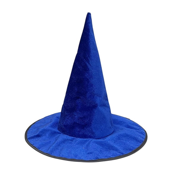 HNMKIU Gothic Witch Hat Accessory Pointed Glitter Party Witchcraft Blue,One Size